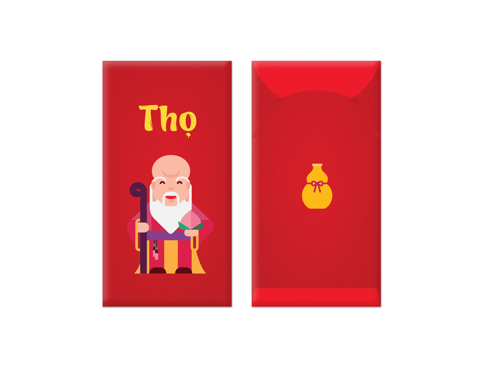 Bao Lì Xì SDstationery - Phúc Lộc Thọ (Lốc 6)