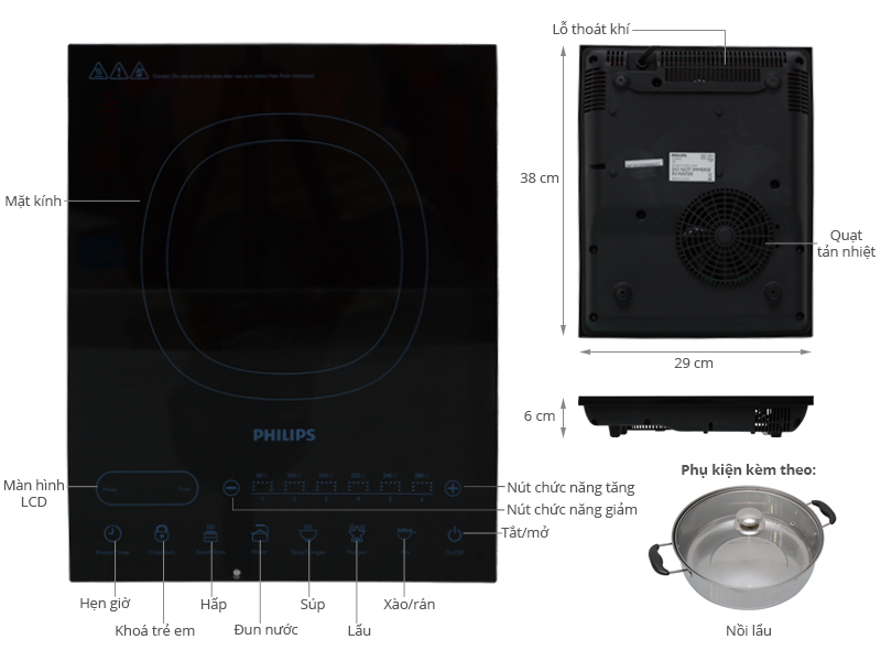 Bếp từ Philips HD4932