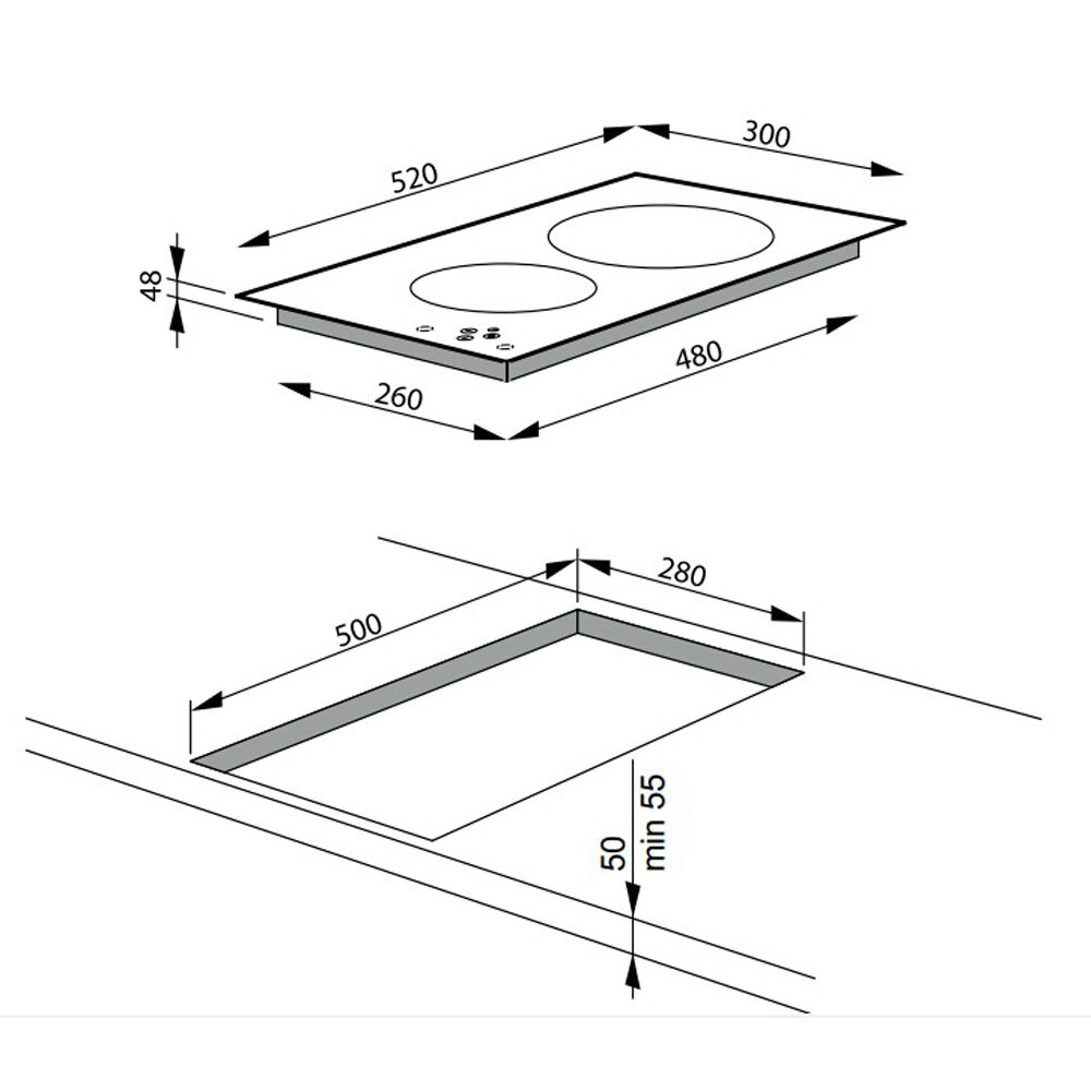 Bếp Điện Từ Amica PI3512TF - Hàng Chính Hãng