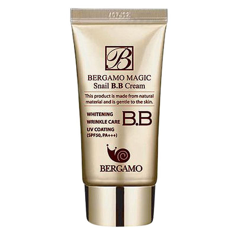 Kem Nền BB Cream Chiết Xuất Tự Nhiên Và Dịu Nhẹ Từ Dịch Ốc Sên Bergamo Magic Snail B.B Cream SPF50 Pa+++ - BERGAMO03 - 50ml