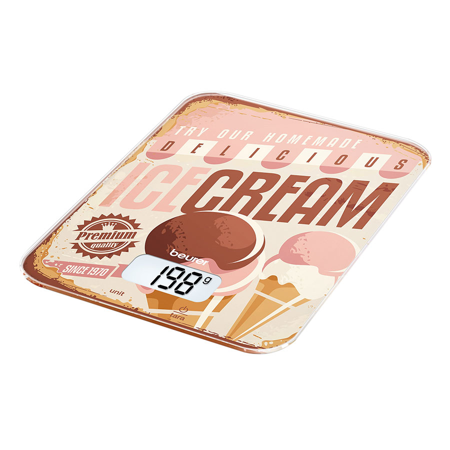 Cân Nhà Bếp Điện Tử Beurer KS19 – Ice-Cream - Hàng Chính Hãng