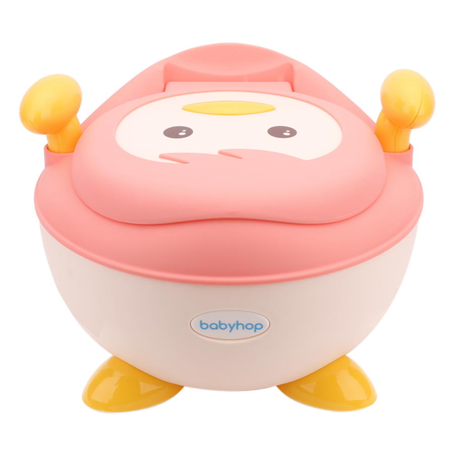 Bô vệ sinh Cánh cụt dành cho bé Babyhop BH-113P - Hồng