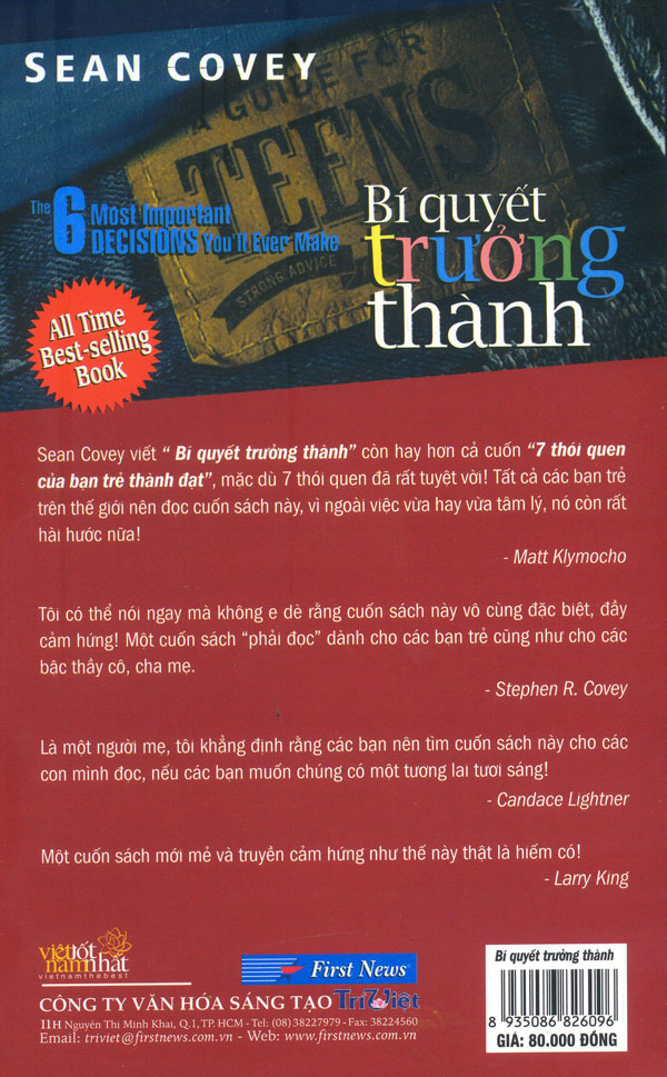 Sean Covey - Bí Quyết Trưởng Thành