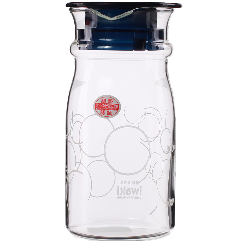 Bình Nước Thủy Tinh  Iwaki KBT2893-BL (600ml)