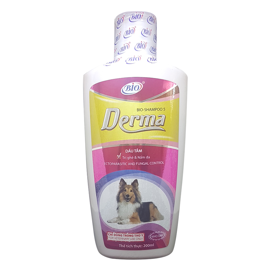 Sữa Tắm Chó Mèo Trị Nấm Da, Demodex, Ve, Ghẻ, Bọ Chét Chó Mèo Bio