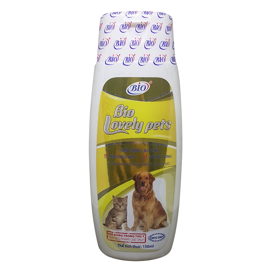 Sữa Tắm Chó Mèo Chuyên Dưỡng Lông, Khử Mùi Bio (150ml)