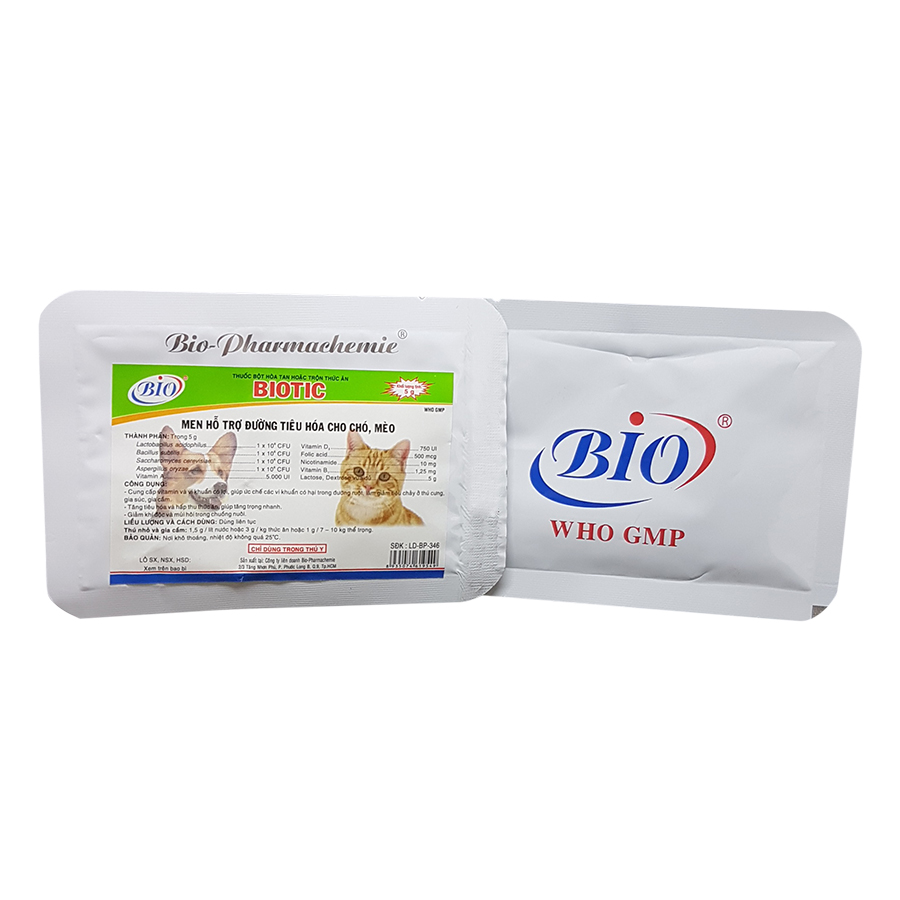 Men Bổ Sung Chống Tiêu Chảy Cho Chó Mèo Bio