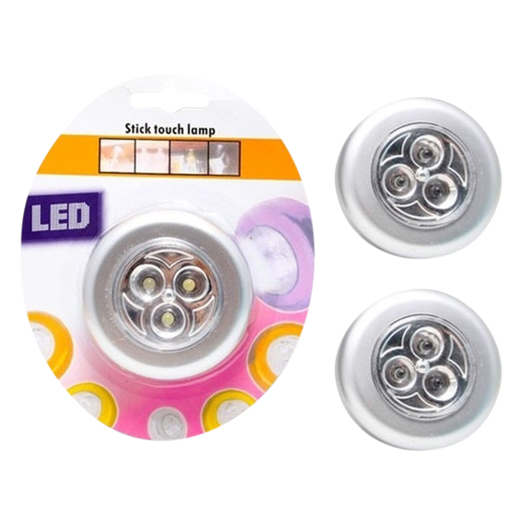 Bộ 3 Đèn LED Dán Tường USA Store (Bạc)