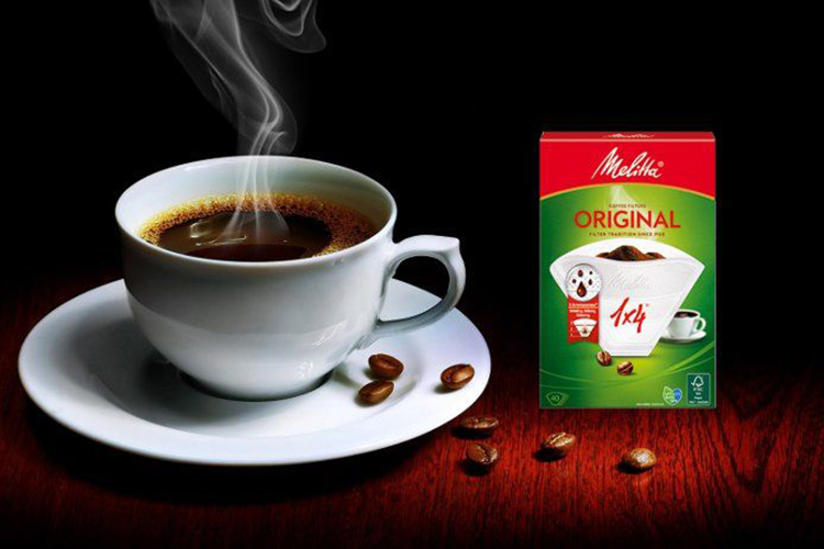 Giấy Lọc Cà Phê Melitta Original 1x4 Hộp 40 tờ nhập Đức, lọc siêu vi 3 tầng tăng hương vị - Hàng chính hãng