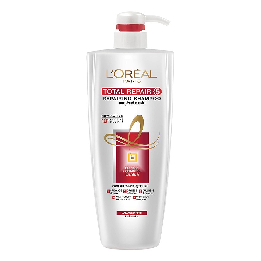 Bộ Gội - Xả Phục Hồi Tóc Total Repair 5 L'oreal