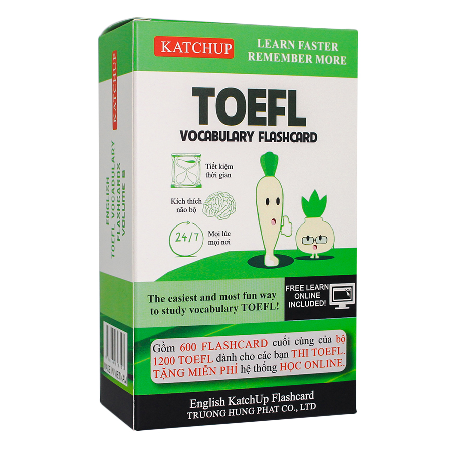 Bộ KatchUp Flashcard TOEFL B - High Quality