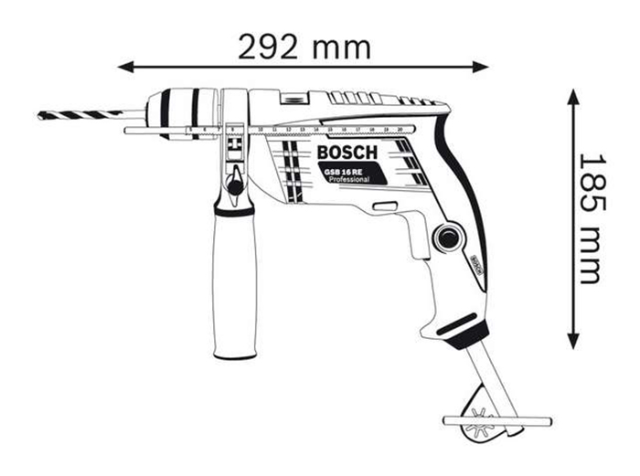 [Coupon 30K đơn 459K] Máy Khoan Động Lực Bosch GSB-16RE