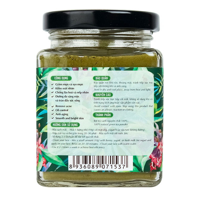 Bột trà xanh Milaganics 90G