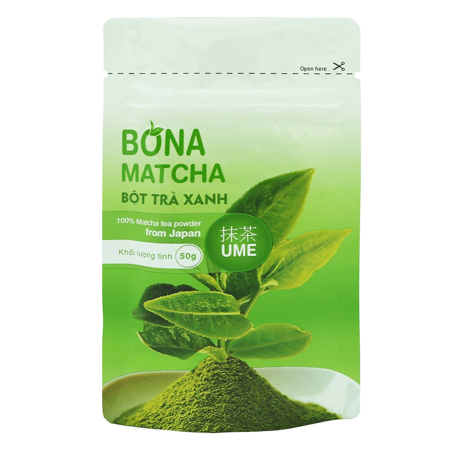 Bột Trà Xanh Nhật Bản Bona Matcha - Ume 50g