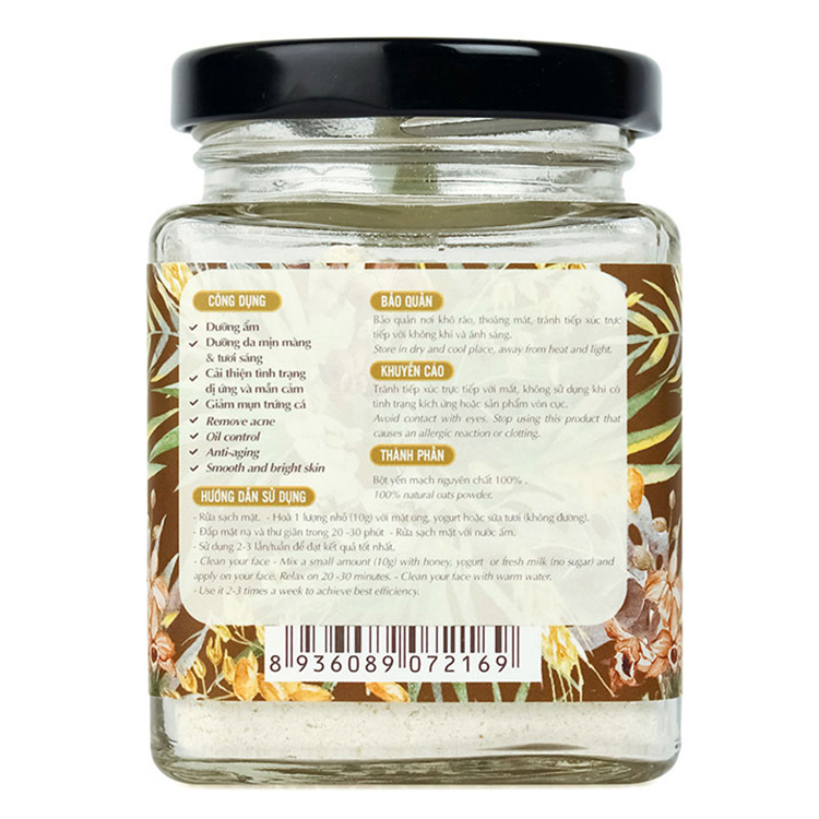 Bột Yến Mạch Milaganics Hũ 90g