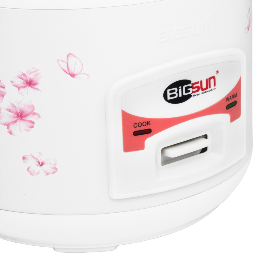 Nồi Cơm Điện Nắp Gài Bigsun BR-12 - 1.2L (Trắng)