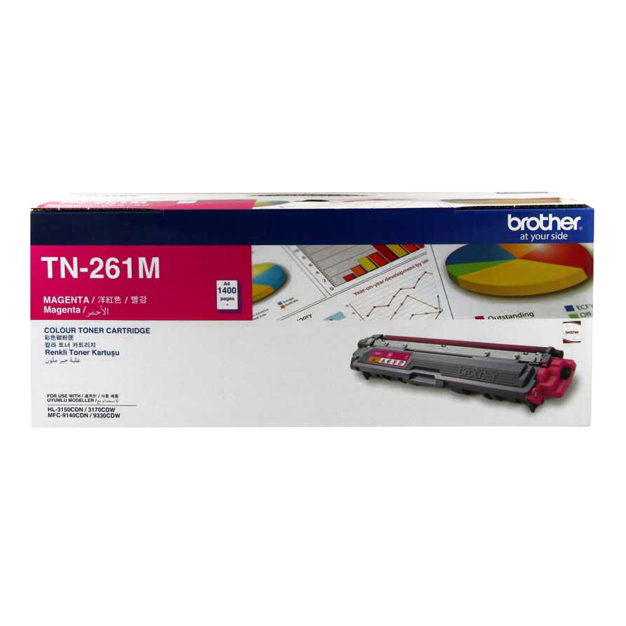 Brother TN-261M Toner Cho HL-3150CDN/3170CDW/MFC-9140CDN/9330CDW - Hàng Chính Hãng