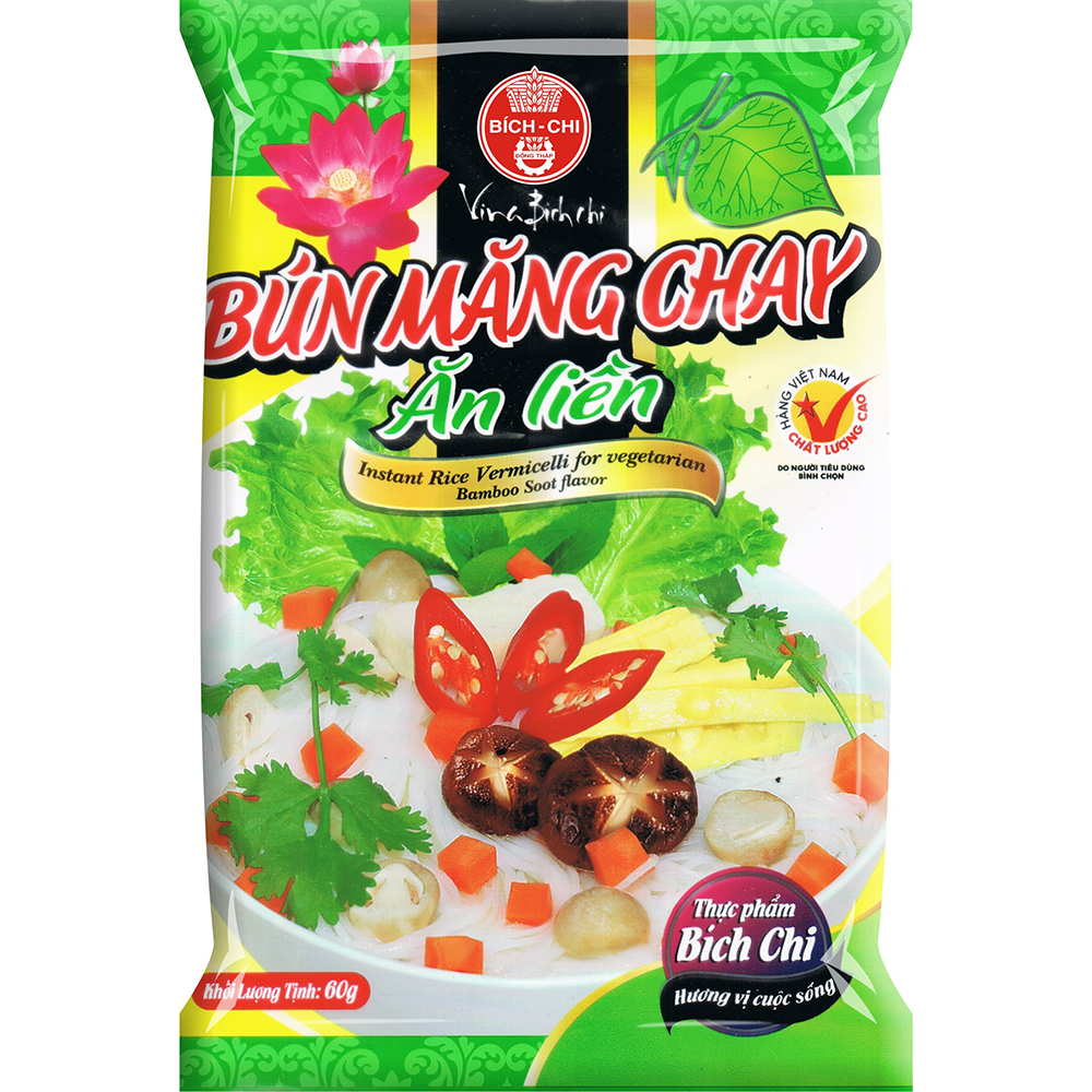 Thùng 30 Gói Bún Măng Chay Ăn Liền Bích Chi 60g