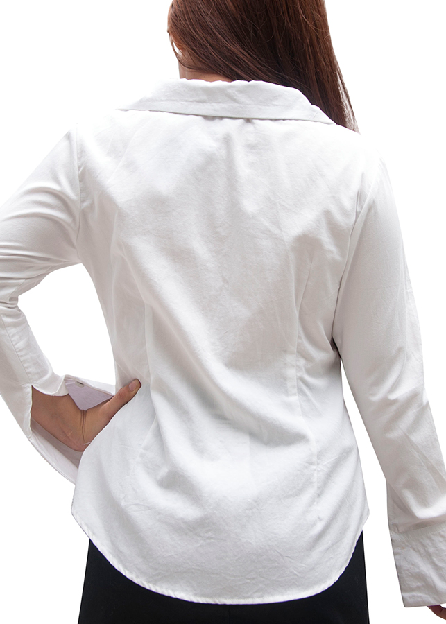 Áo kiểu sơ mi cổ vest Carita BW006