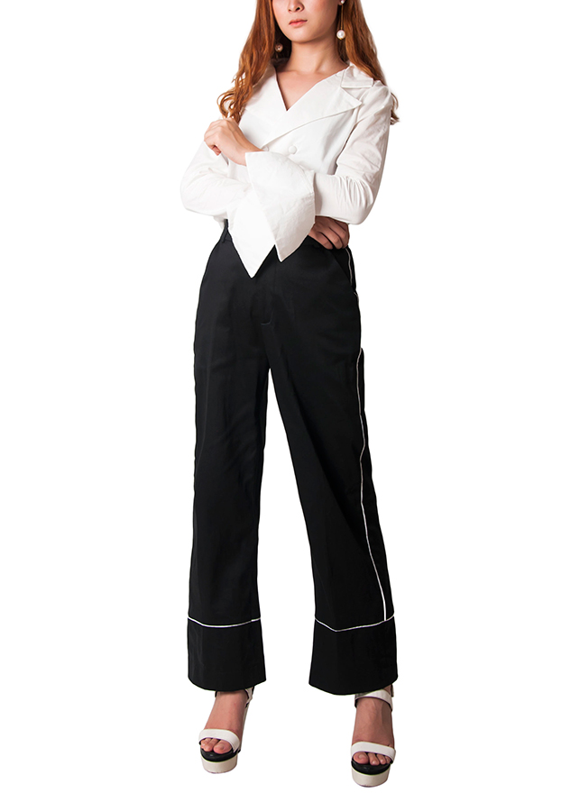 Áo kiểu sơ mi cổ vest Carita BW006