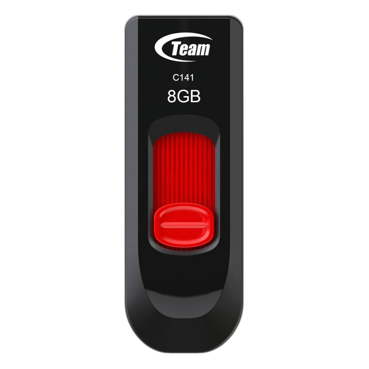 USB Team Group INC C141 8GB + Đầu Đọc Thẻ Nhớ TEAM MicroSD TR11A1 2.0  - Hàng Chính Hãng