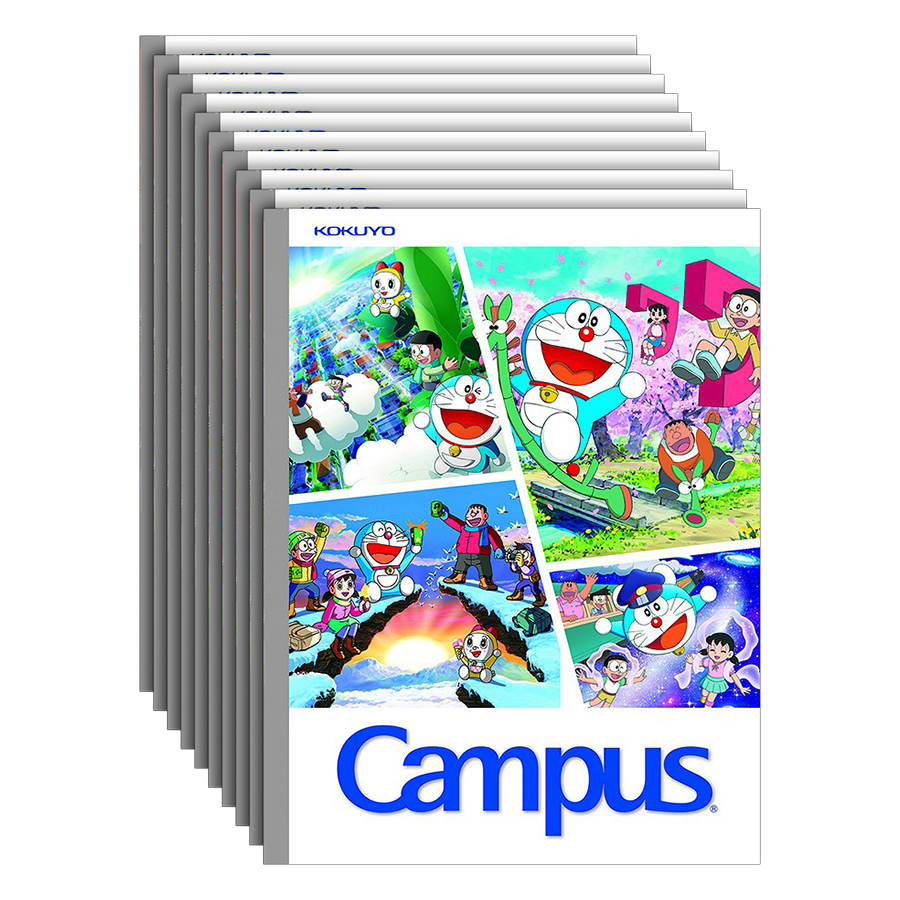 Lốc 10 Cuốn Tập 4 Ô Ly Campus A5 Doraemon Wonderland (96 Trang)