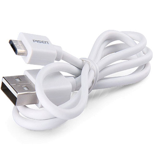 Cáp Pisen micro USB  800mm - Hàng Chính Hãng