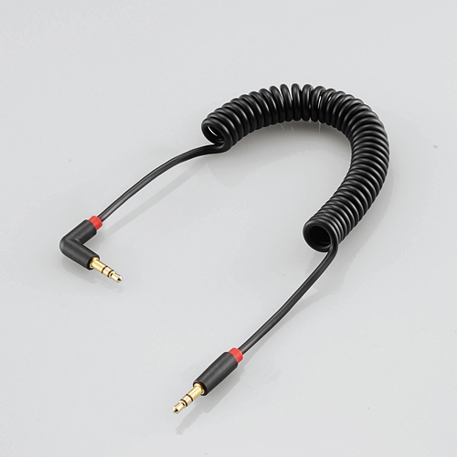Dây Cáp Audio Dạng Xoắn Elecom CAR-35CLSBK - 1m