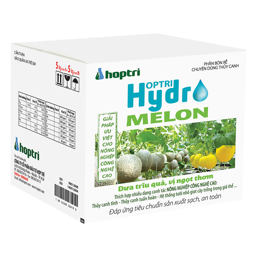 Dinh dưỡng thủy canh dưa lưới Hydro Melon (10kg)