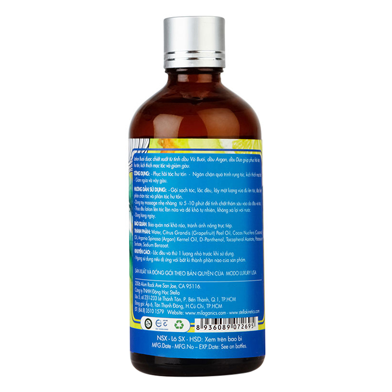 Lotion bưởi Milaganics Phục Hồi Tóc Hư Tổn