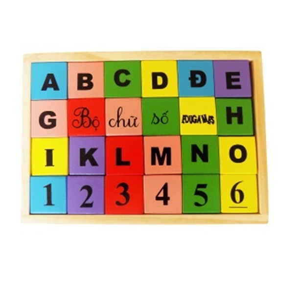 Bộ chữ số tiếng việt Edugames GA641