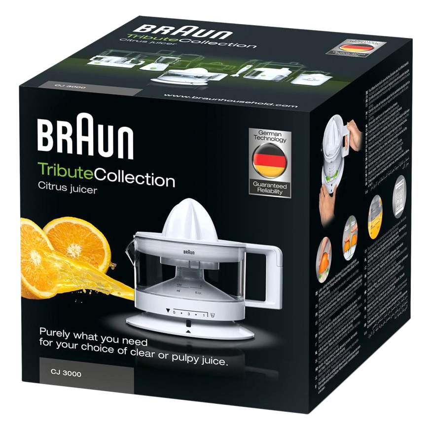 Máy Vắt Cam Braun CJ 3000 - Trắng - Hàng Chính Hãng