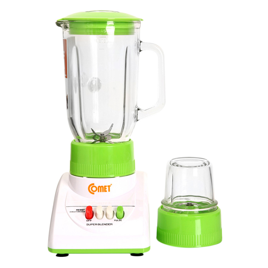 Máy Xay Sinh Tố 2 Cối Comet CM9986 - Xanh (1.25L) - Hàng Chính Hãng