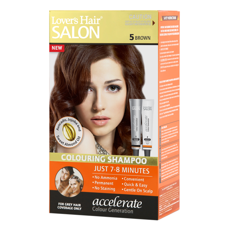 Dầu Gội Nhuộm Tóc Lover's Hair Salon 5 Brown Wellwisse 9700039