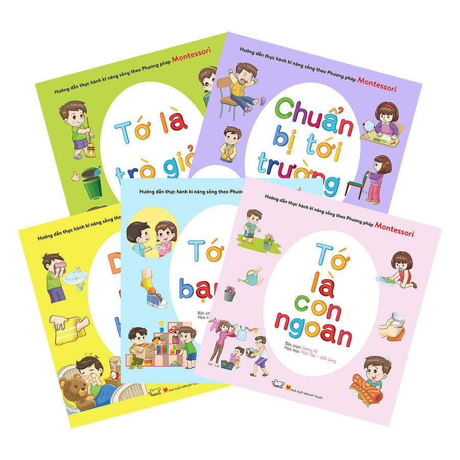 Combo Hướng Dẫn Thực Hành Kỹ Năng Sống Theo Phương Pháp Montessori