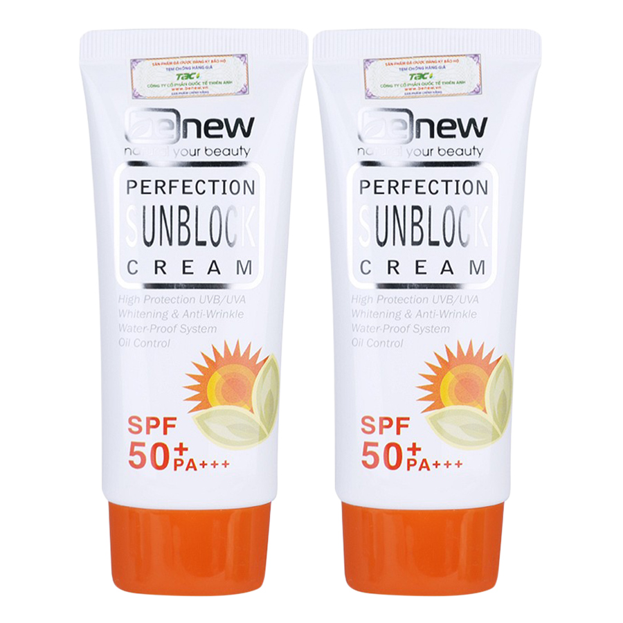 Combo 2 Kem Chống Nắng Benew Perfection Sunblock Cream (50ml / Tuýp)