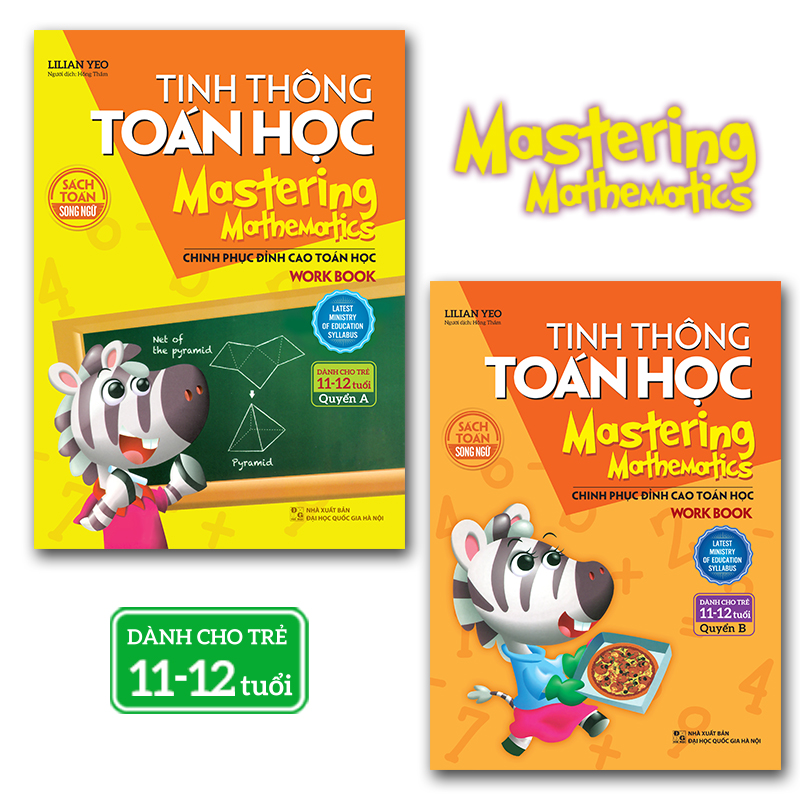 Combo Tinh Thông Toán Học Mastering Mathematics - Work Book - Quyển A + Quyển B