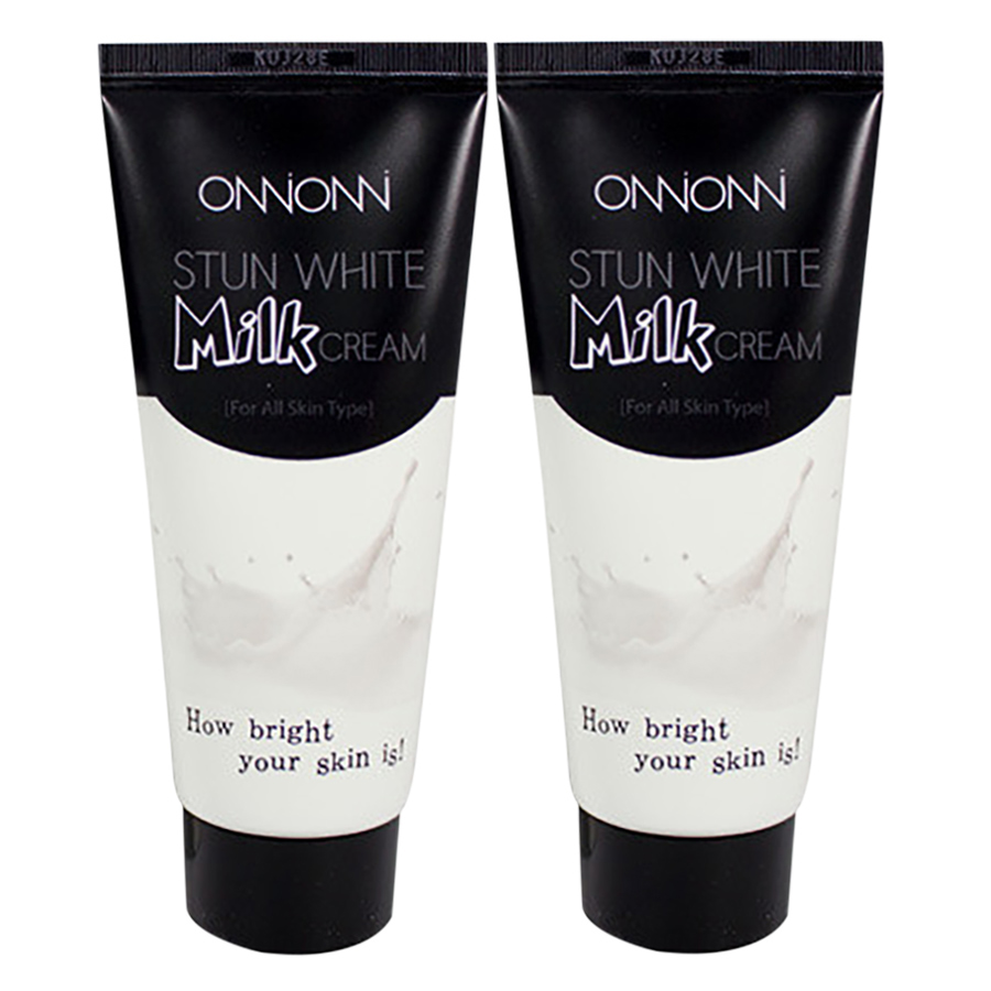 Combo 2 Kem Trắng Da Từ Sữa Và Cám Gạo Onnionni Stun White Milk Cream