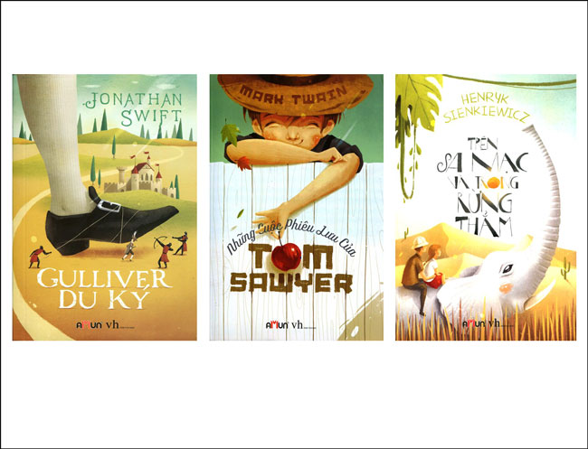 Combo Trên Sa Mạc Và Trong Rừng thẳm + Những cuộc Phiêu Lưu Của Tom Sawyer + Gulliver Du Ký