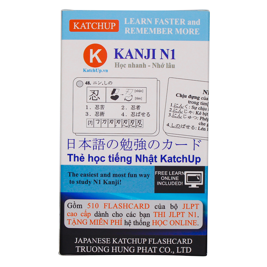 COMBO Trọn Bộ KatchUp Flashcard Cao Cấp Tiếng Nhật N1 - High Quality