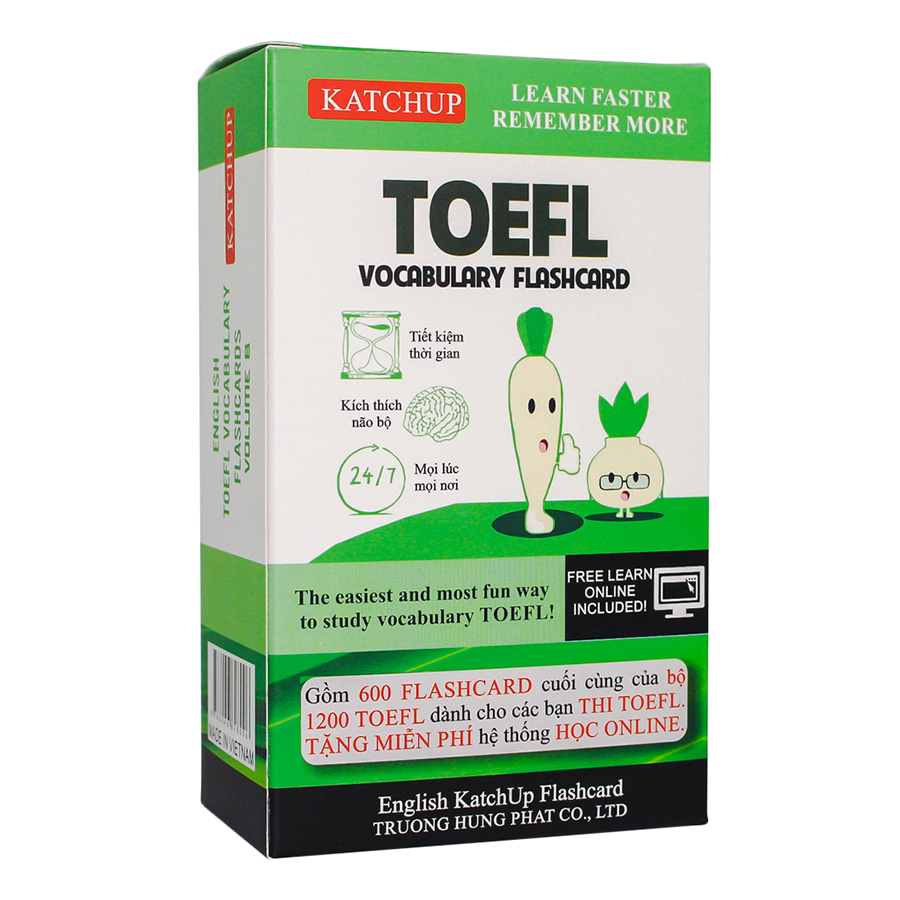 COMBO trọn bộ KatchUp Flashcard TOEFL - High Quality