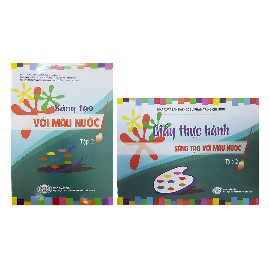 Combo Sáng Tạo Với Màu Nước Và Giấy Thực Hành Sáng Tạo Với Màu Nước (Tập 2)