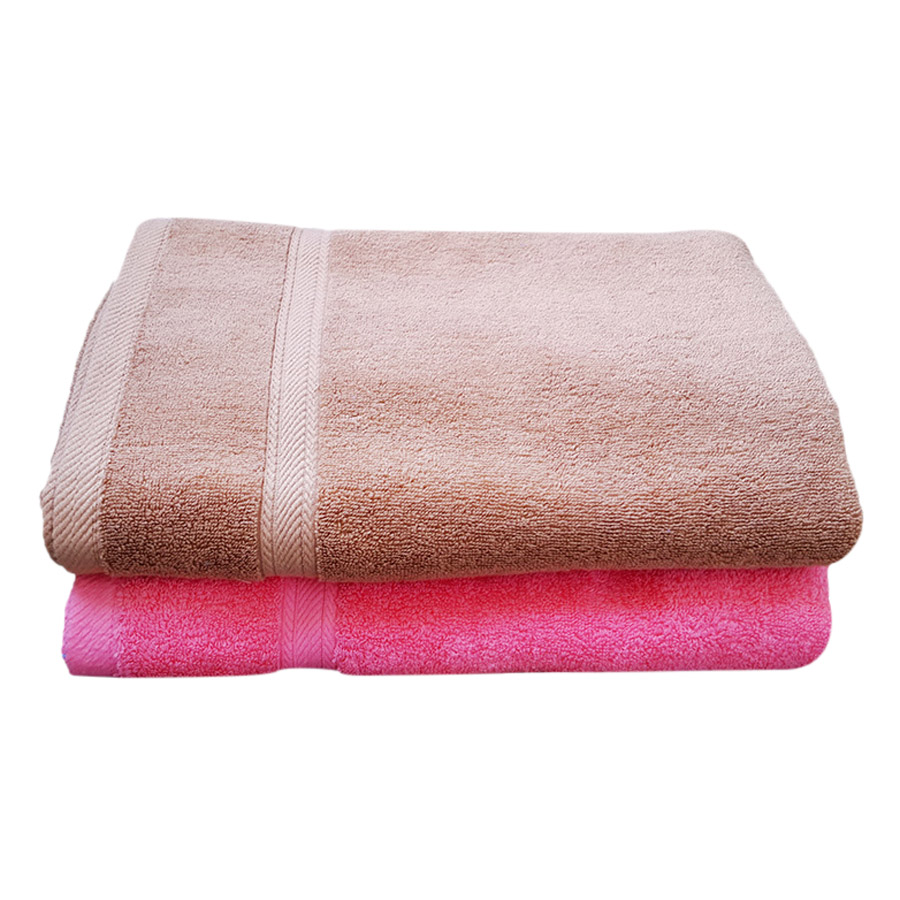 Combo 2 Khăn Tắm Cotton Thành Nam COMBO2KTCTHN - Màu Ngẫu Nhiên