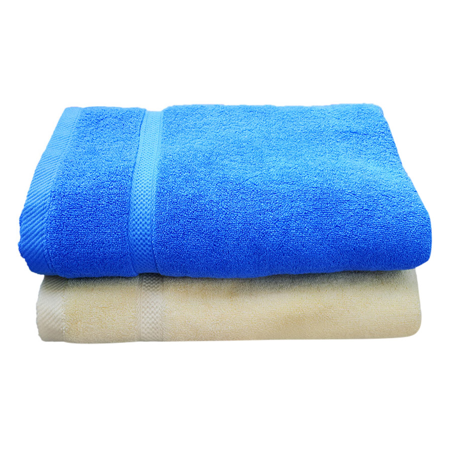 Combo 2 Khăn Tắm Cotton Thành Nam COMBO2KTCTVX - Màu Ngẫu Nhiên