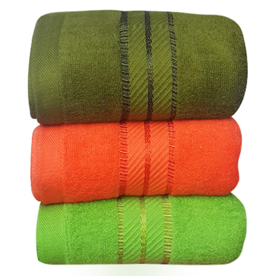 Combo 3 Khăn Tắm Cotton BaFu COMBO3CTBFM4 - Màu Ngẫu Nhiên