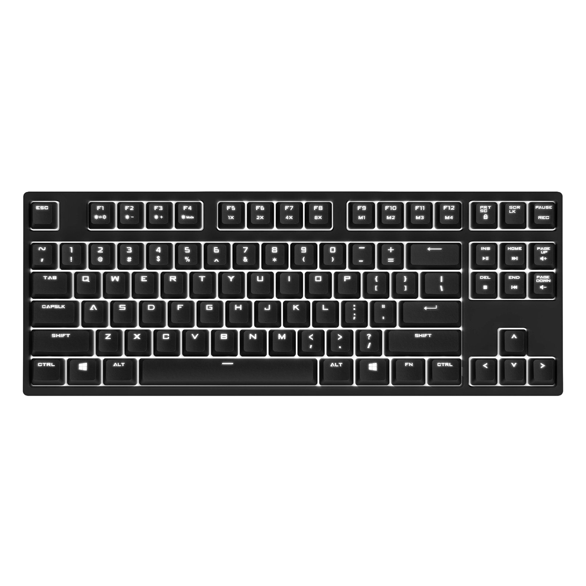 Bàn Phím Cơ Có Dây Cooler Master Quick Fire Rapid I LED Cherry MX Tenkeyless - Hàng Chính Hãng