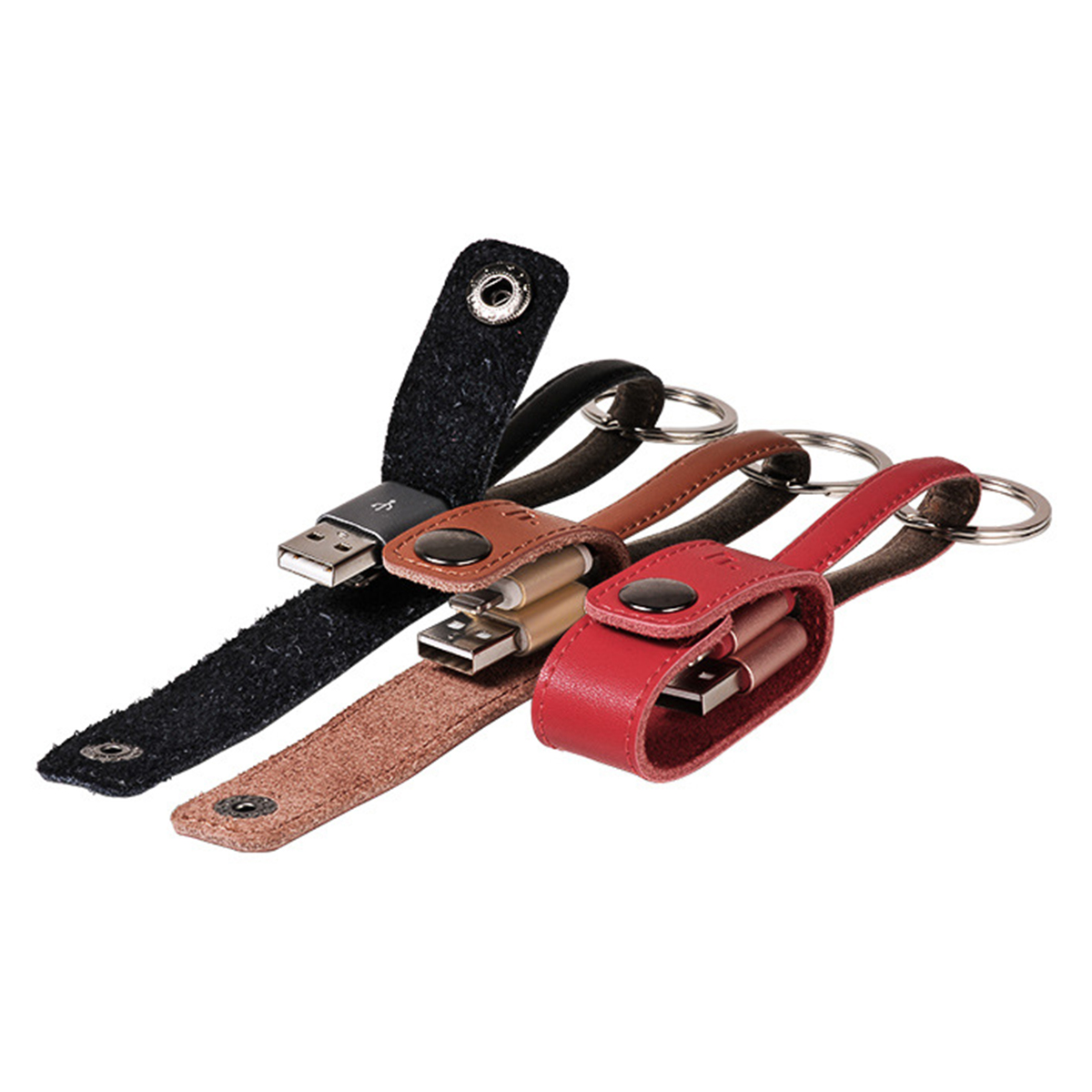 Cáp Sạc Hoco UPF04 Leather Key Chain - Hàng Chính Hãng