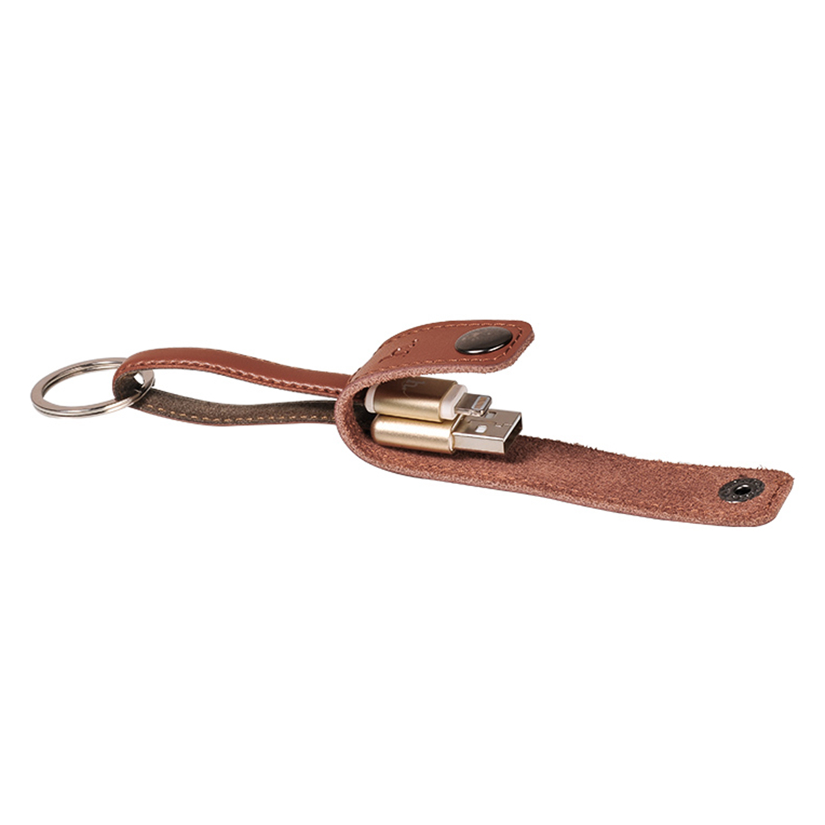 Cáp Sạc Hoco UPF04 Leather Key Chain - Hàng Chính Hãng