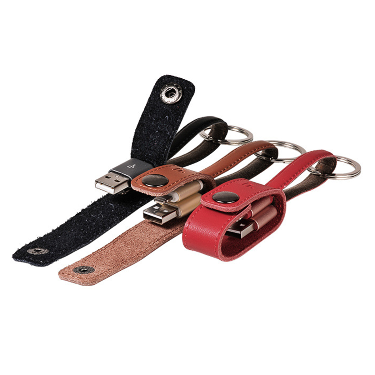 Cáp Sạc Hoco UPF04 Leather Key Chain - Hàng Chính Hãng