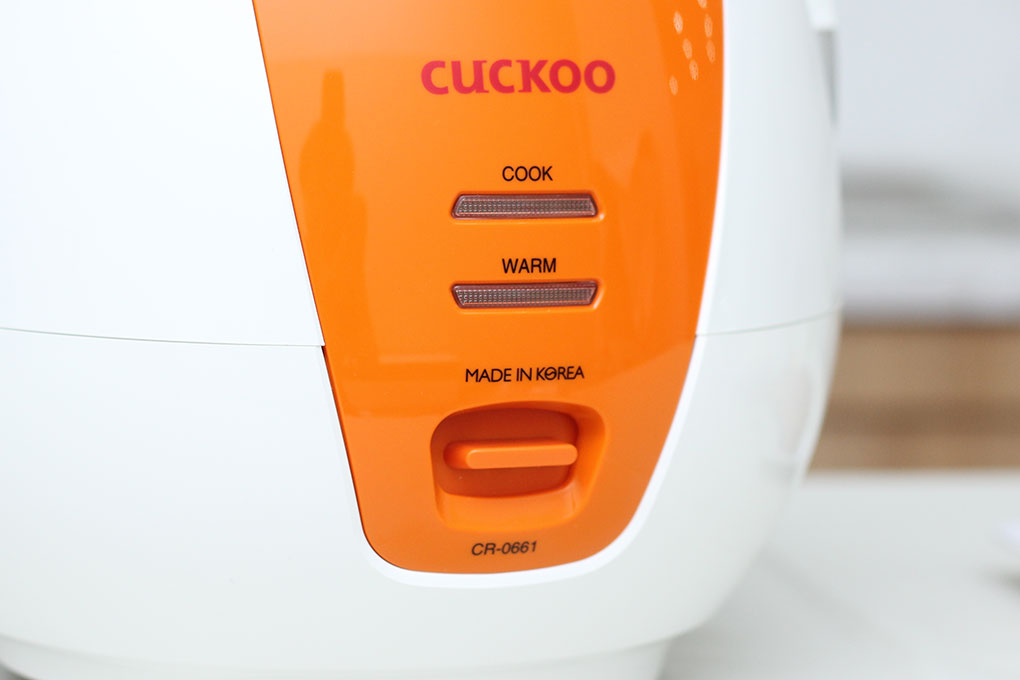 Nồi Cơm Điện Nắp Gài Cuckoo CR- 0661 màu cam - 1L - Hàng Chính Hãng